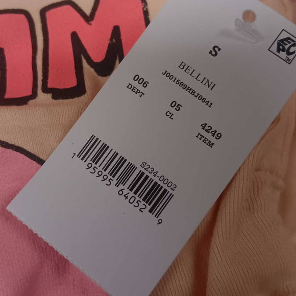 The Flintstones, Pink, Size SM, One-Shoulder BAMM BAMM & PEBBLES Tank Top Shirt - Picture 6 of 7